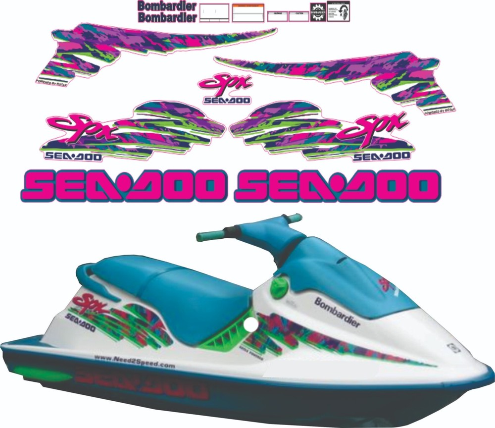 SEADOO SPX 1995 Graphics / Decal / Sticker Kit Custom