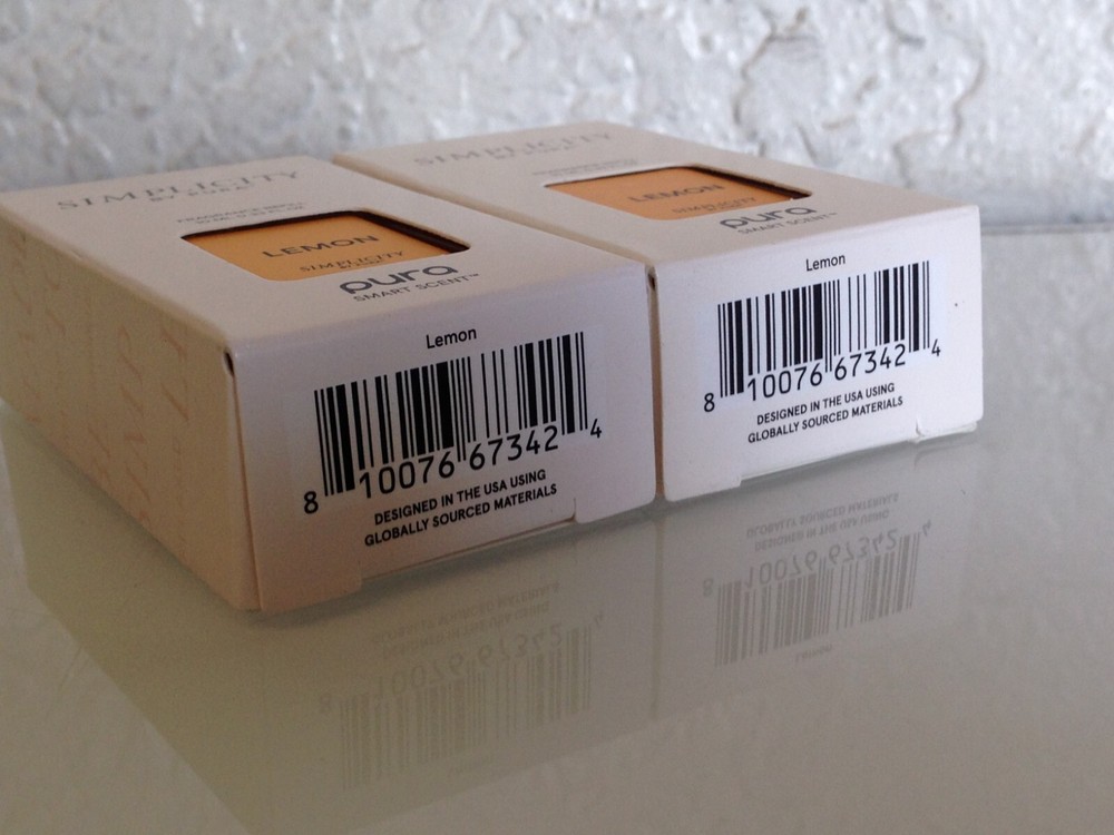 PURA Simplicity Smart Diffuser Refills, Lemon Scent, 10mL Each - 2 Pack