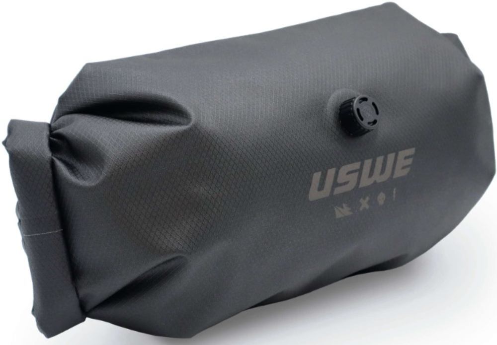 USWE Roll-Top + Holster Handlebar Bag Black