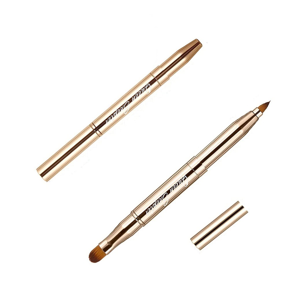 double-sided soft cap eyebrow eyelash lip makeup brush Telescopic concealer