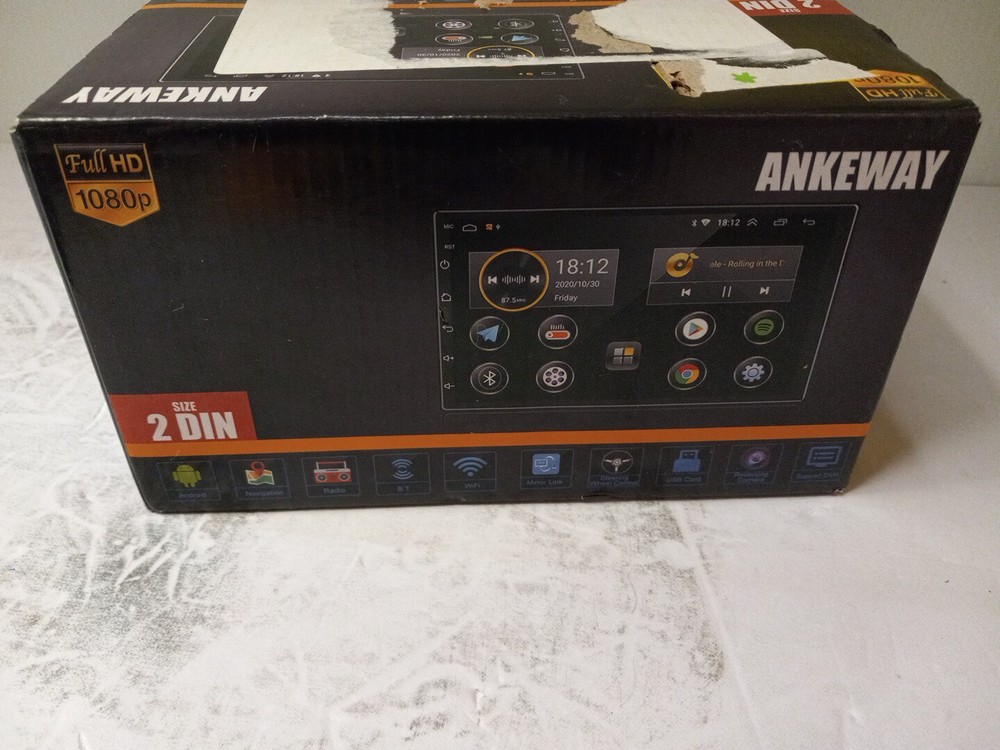 ANKEWAY 2A4J4-AW1003 ANDROID CAR NAVIGATION SEE DESCRIPTION