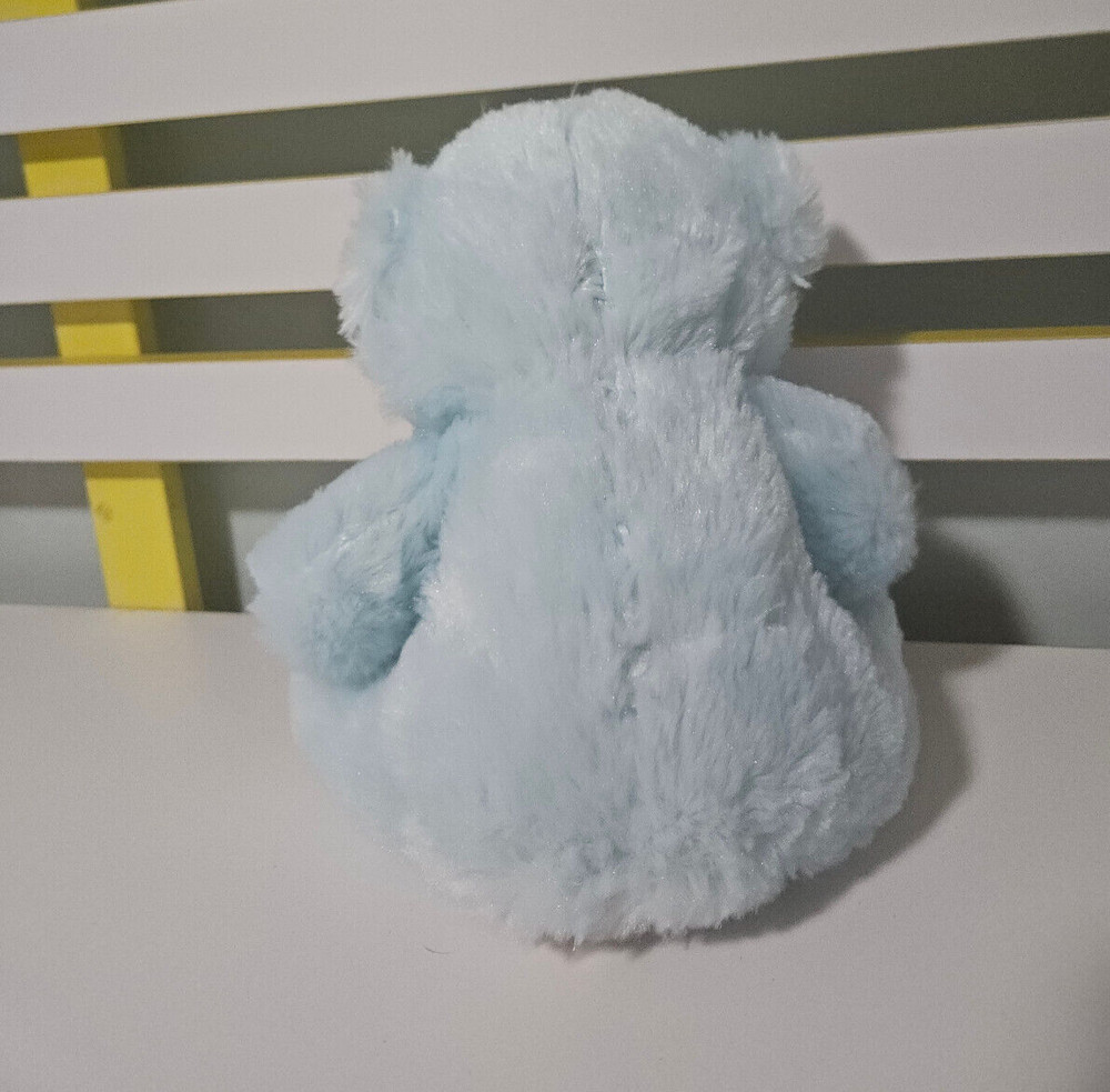 TEDDYTIME BLUE TEDDY BEAR BLUE BOW 20CM