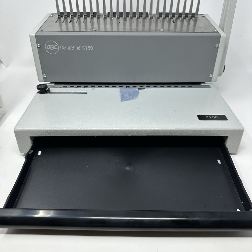 GBC CombBind C150 Heavy Duty Comb Binding Machine with Binder Stock