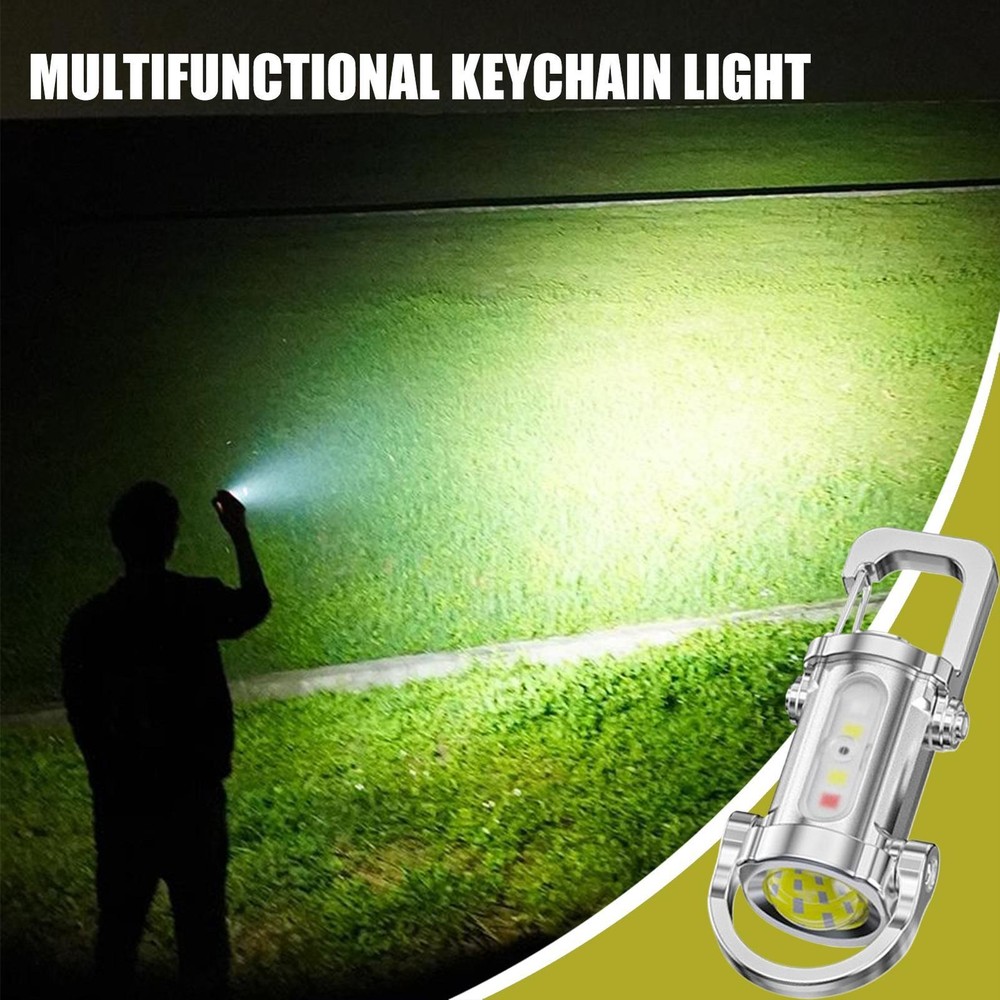 Keychain Flashlight Small Keychain Flashlight USB Charging All-Weather