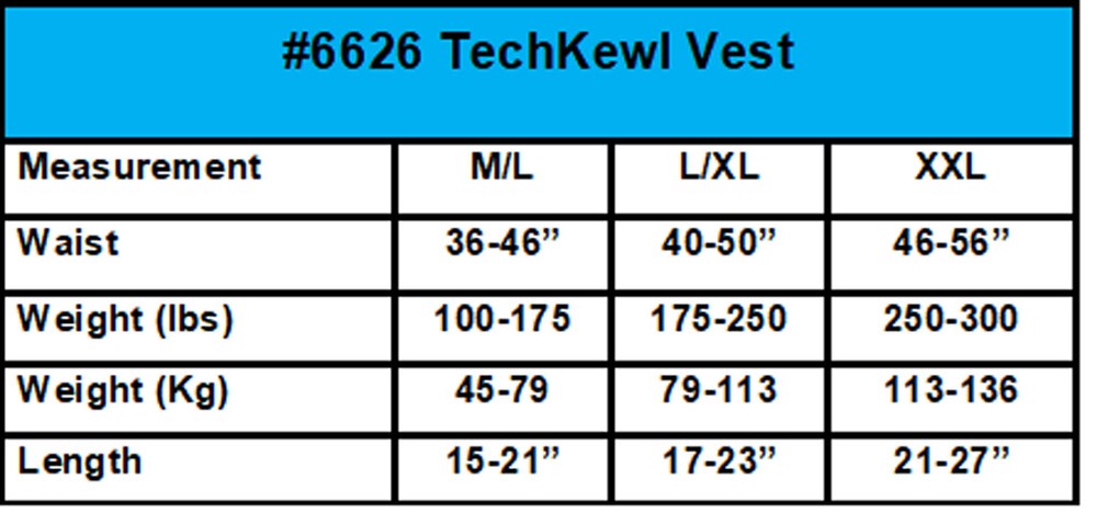 Techniche TechKewl Phase Change Cooling Vest with Inserts and Cooler Bag - Black