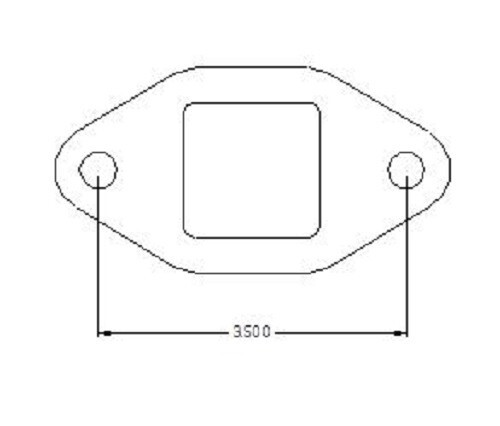 OFFROAD ANONYMOUS Tube Flanges-Shape: Square, Size: 1.5"