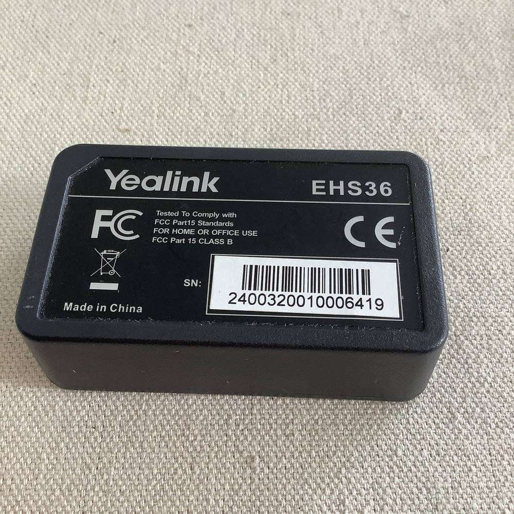 Yealink EHS36 Wireless Headset Adapter Box Only No Cables Included