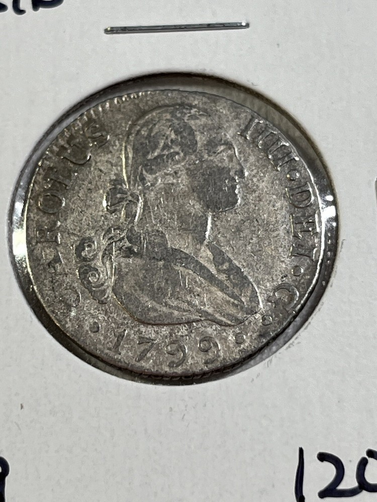 1799-CN Spain 2 Reales Silver Coin