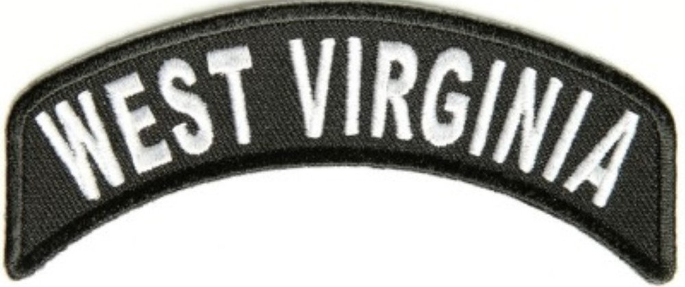 West Virginia Mini Rocker Motorcycle Patch Biker Patch