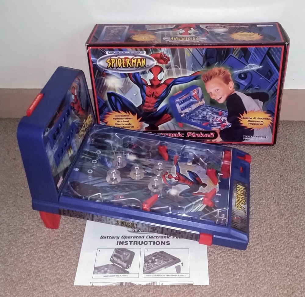 2003 Funrise Spiderman Battery Operated Pinball Machine