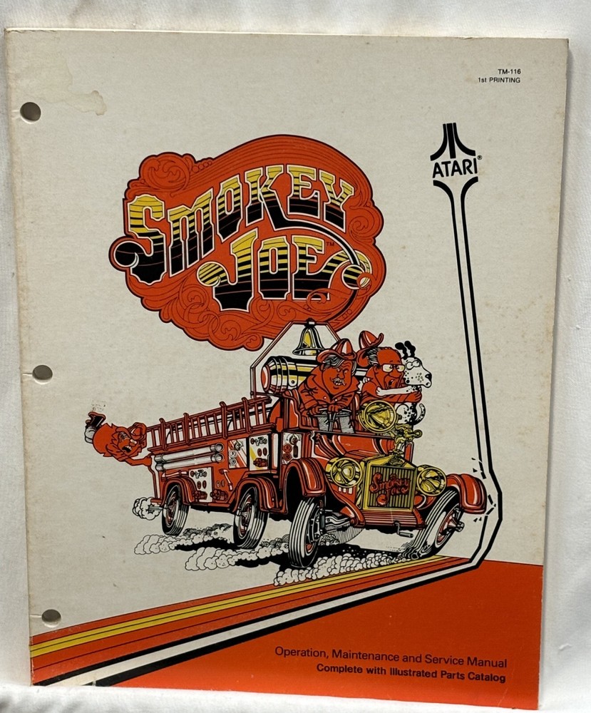 ORIGINAL-ATARI-SMOKEY JOE-OPERATION, MAINTENANCE AND SERVICE MANUAL