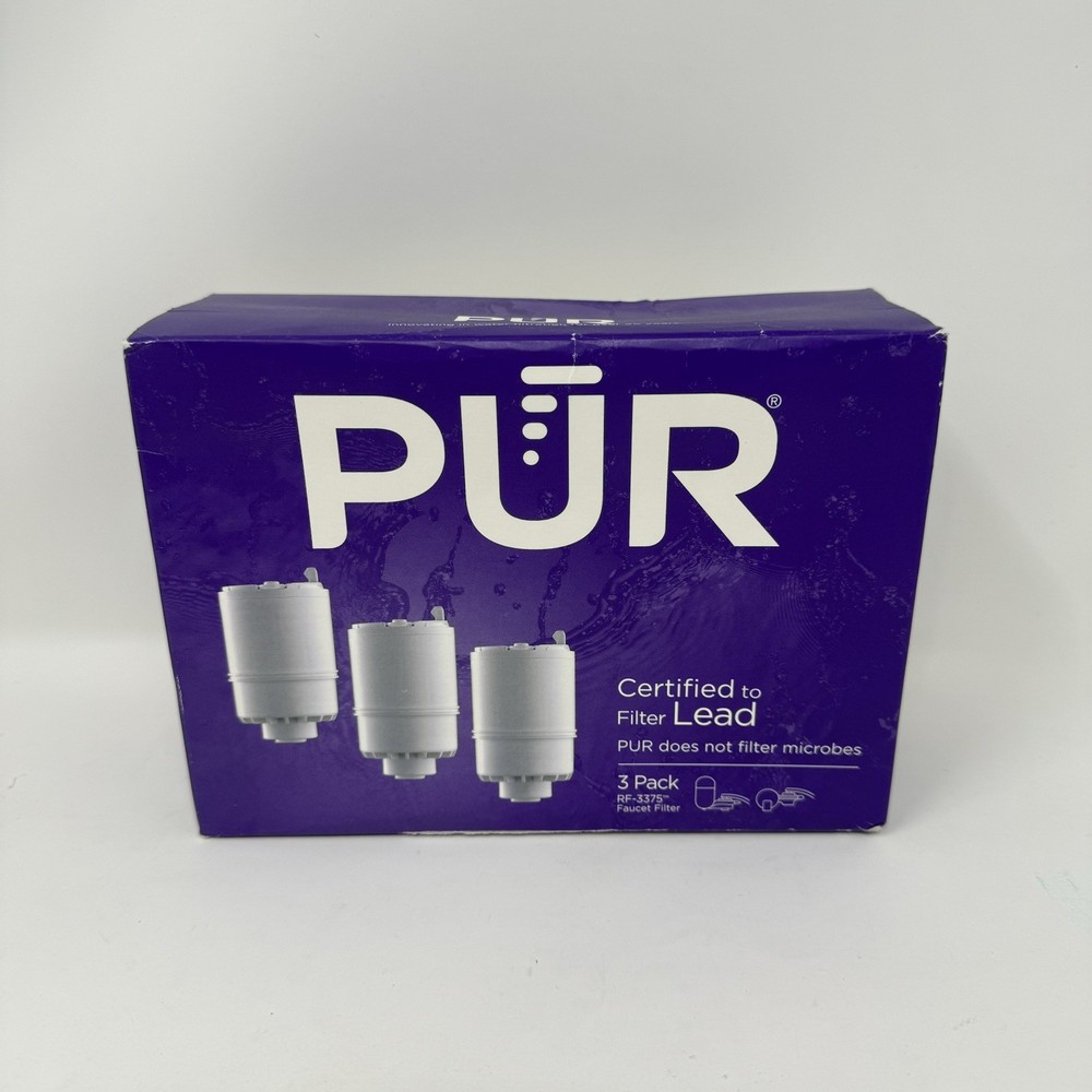 3 Pack Genuine PUR RF3375 Faucet Water Filter Replacement Brand New Sealed