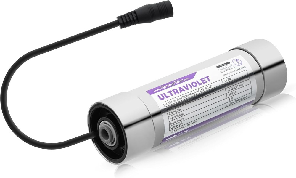 LED UV Water Filter, Add-on Kit for Under Sink Water Filtration Systems