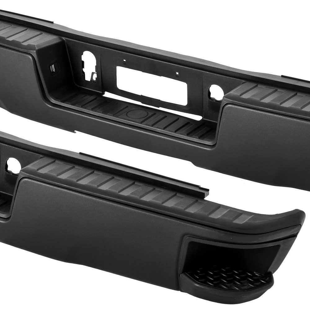 Rear Step Bumper Compatible with 2015 2016 2017 2018 Chevy Silverado/GMC Sierra