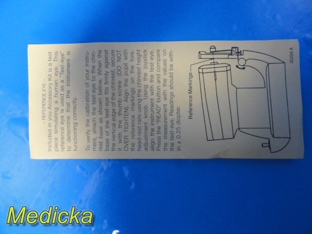 Zeiss Humphrey Reference Eye Test Eye Calibration Accessory W/ Case ~ 38931