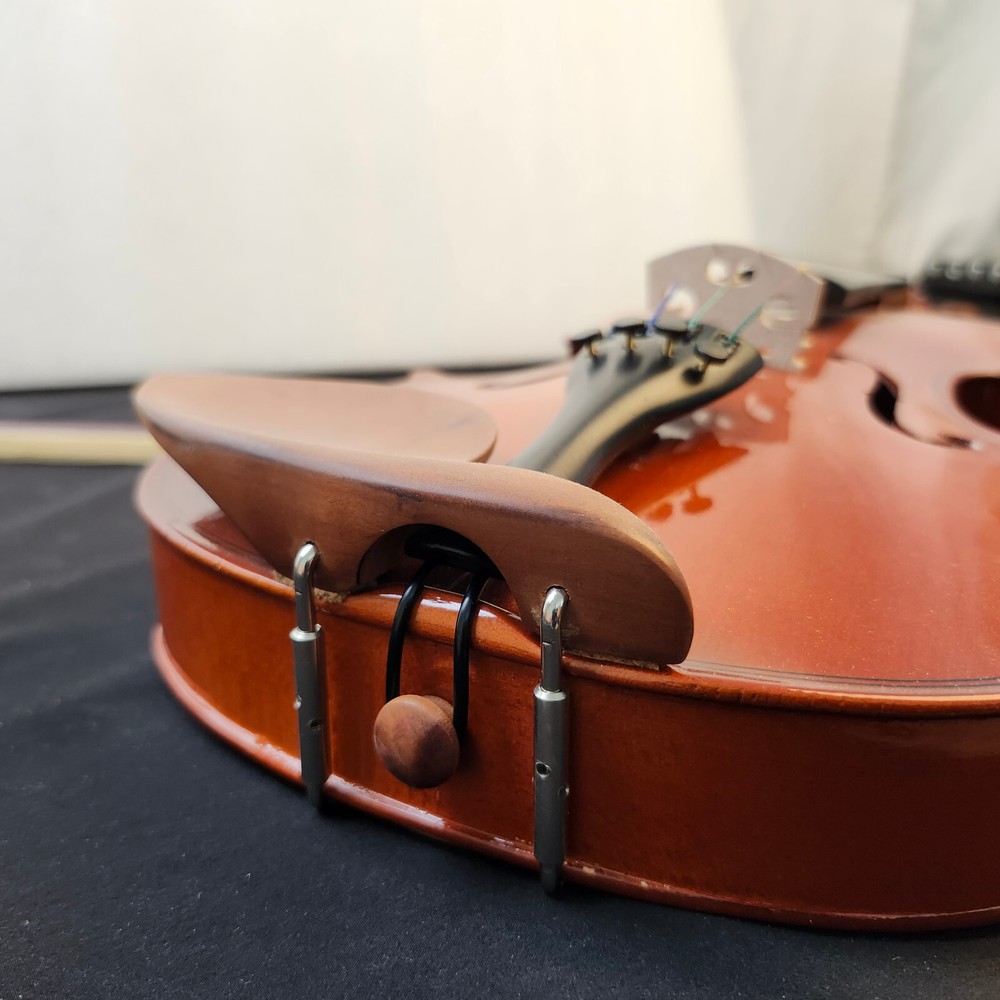 Student Violin w/ Case Bow Rosin String Cheek Rest 4/4 Size