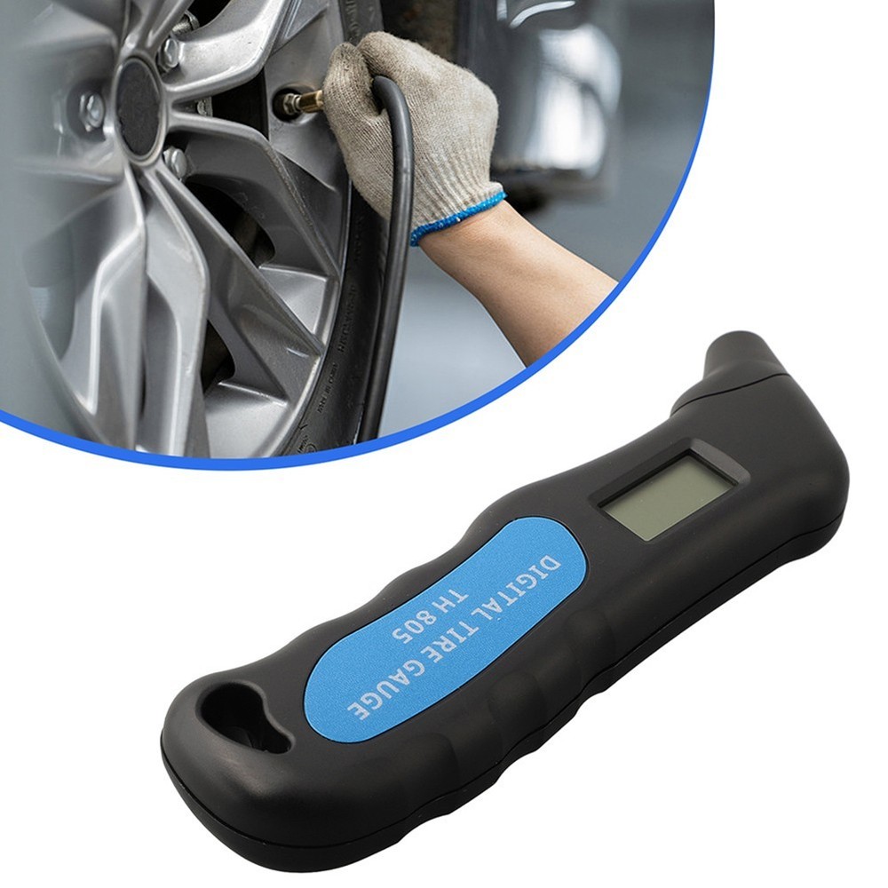 Compact Digital Tire Pressure Gauge with Automatic Data Saving Functionality
