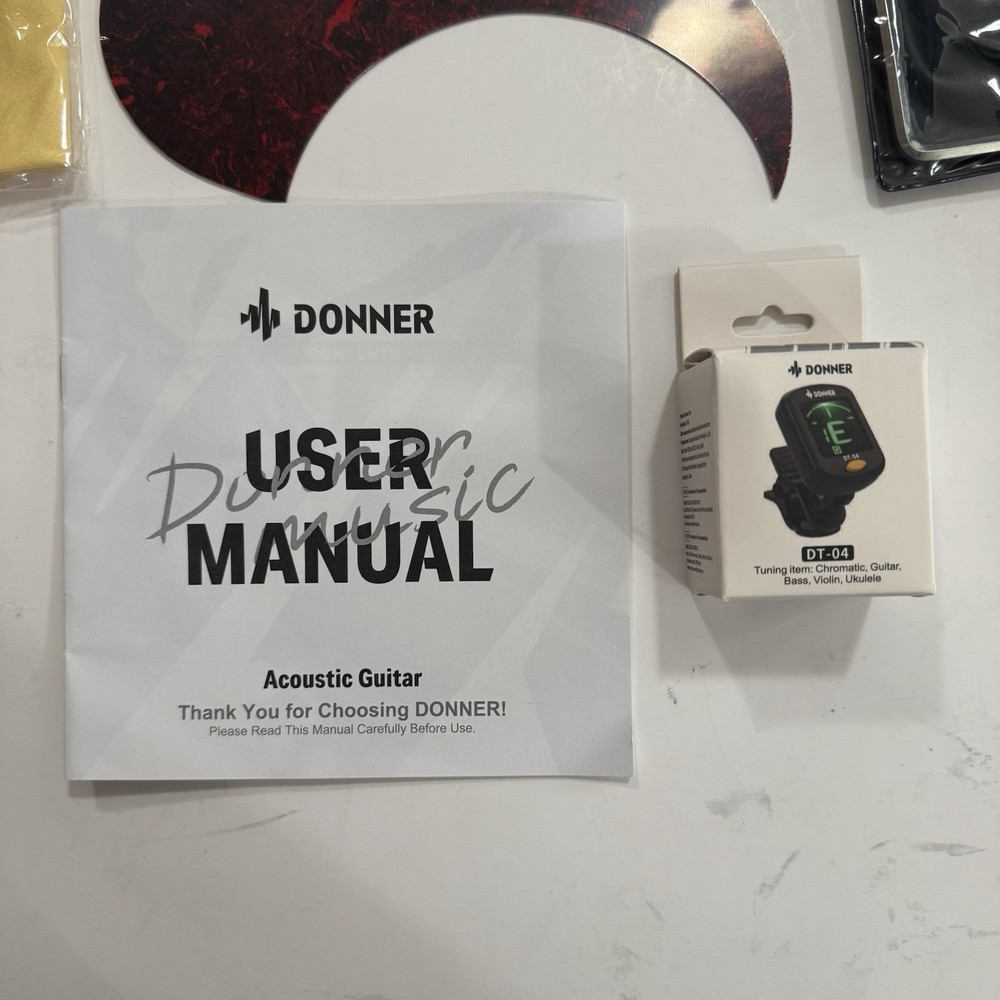 Donner Guitar Accessories Tuner, Strings, Strap, Capo New E46