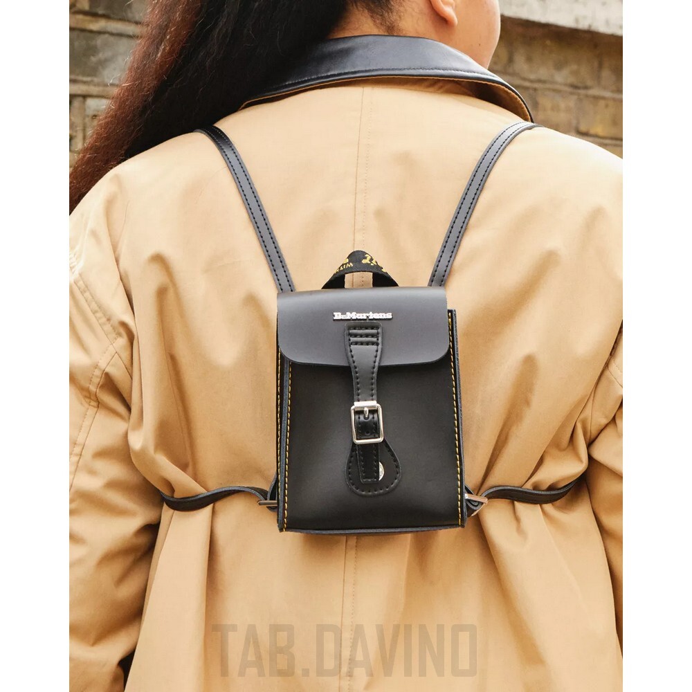 DR MARTENS MICRO BLACK KIEV LEATHER BACKPACK
