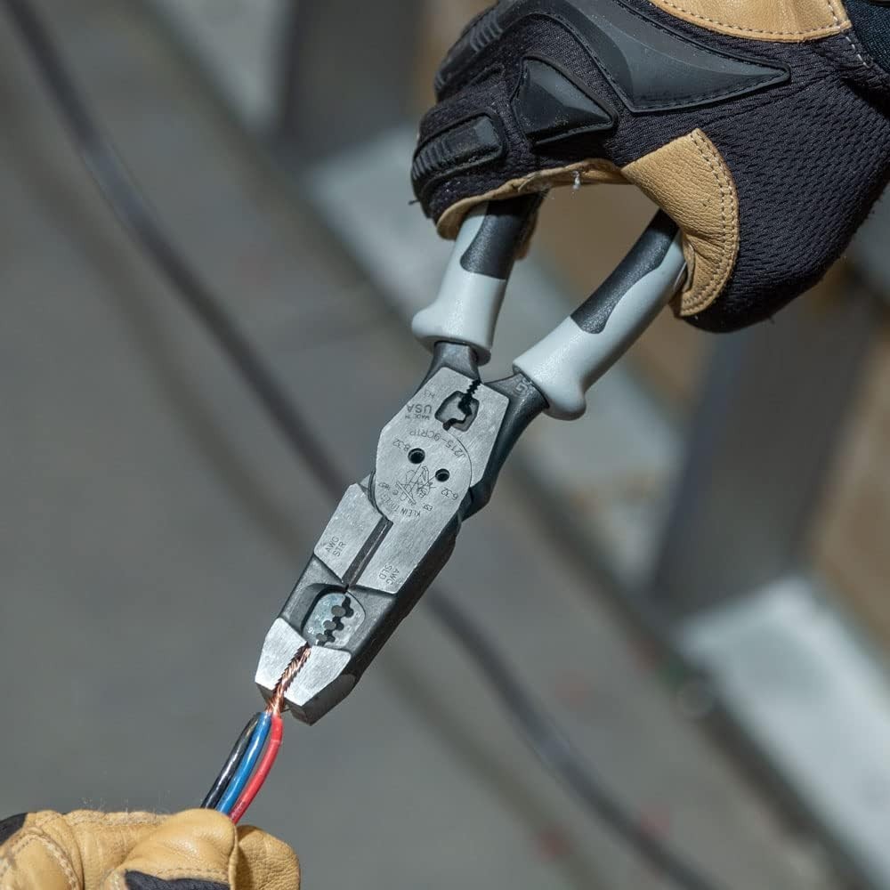 Efficient 9-Inch Pliers: High Leverage Cutting, Crimping & Wire Stripping Tool