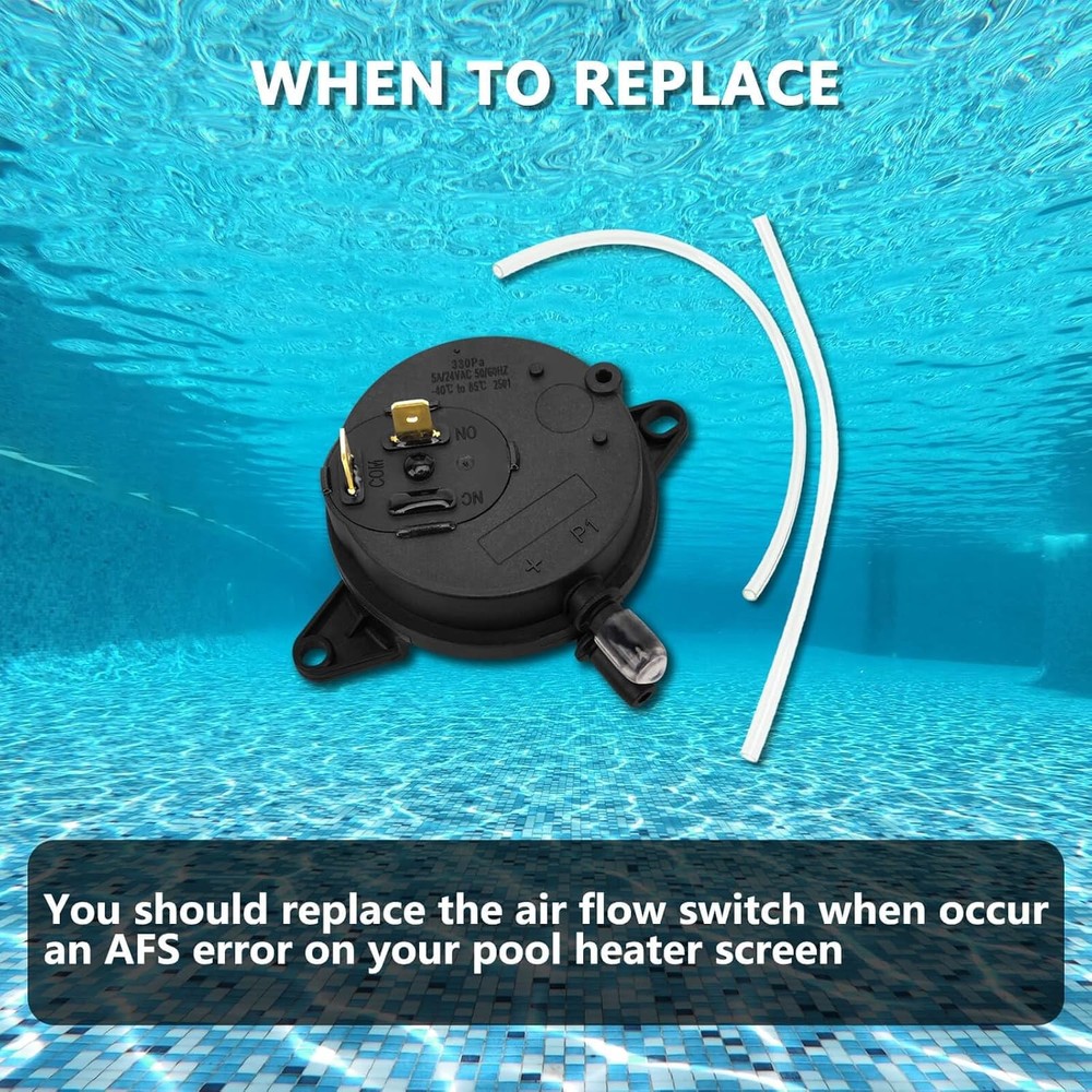 Pool Heater Air Flow Pressure Switch Replacement