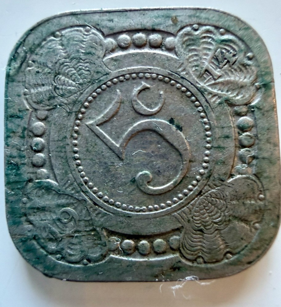 1914  Netherlands Five Cent
