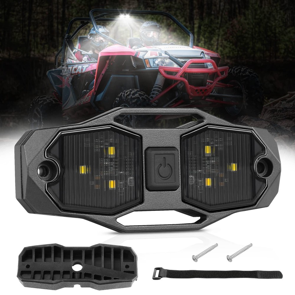Universal 12V LED Dome Light for UTV Roll Bar, Interior & Map Lighting