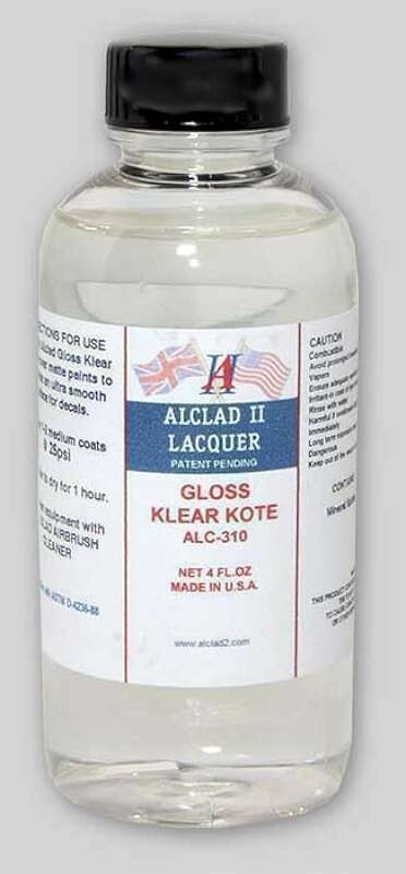 Alclad II Gloss Klear Kote 4oz Paint Bottle ALC-310