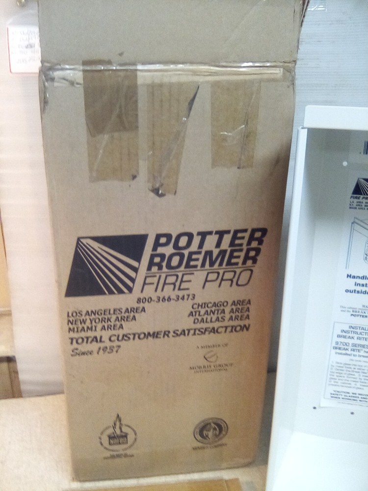 Potter Roemer Fire Pro 9751 Fire Extinguisher Cabinet