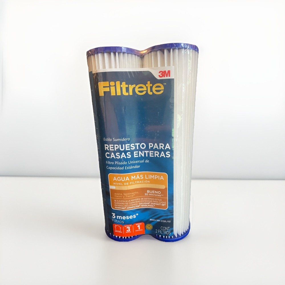 2 Pack 3M Filtrete 3WH-STDPL-F02 Whole House Water Filter Replace 3WH-STD-SO1