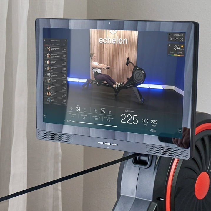 Echelon Row-S Indoor Rowing Machine with Rotating HD Touchscreen