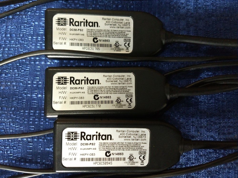 Lot of 8 Raritan DCIM-PS2 Computer Interface Modules
