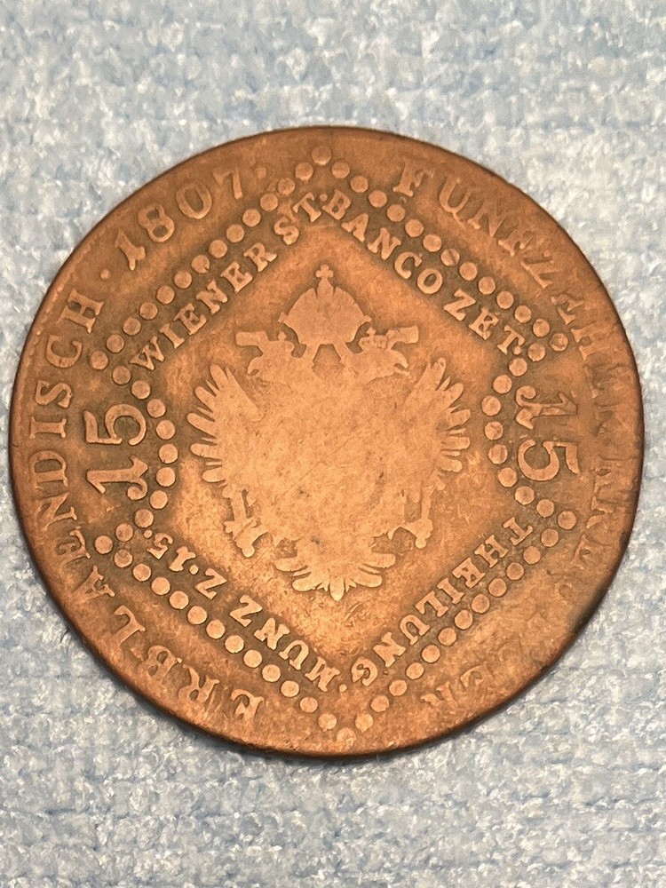 Austria - 15 Kreuzer 1807 B - Pc