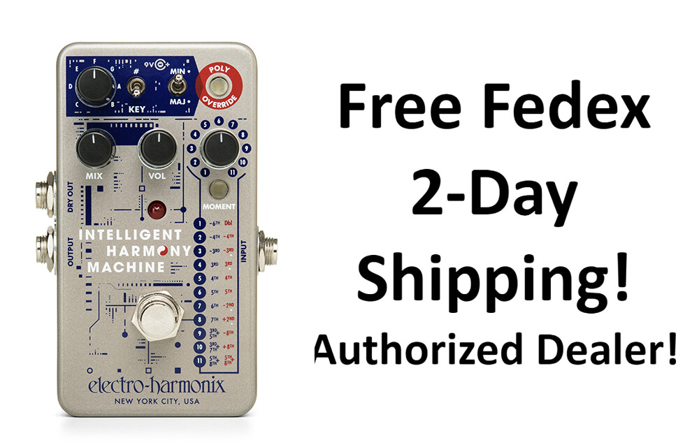 New Electro-Harmonix EHX Intelligent Harmony Machine Harmonizer Effects Pedal