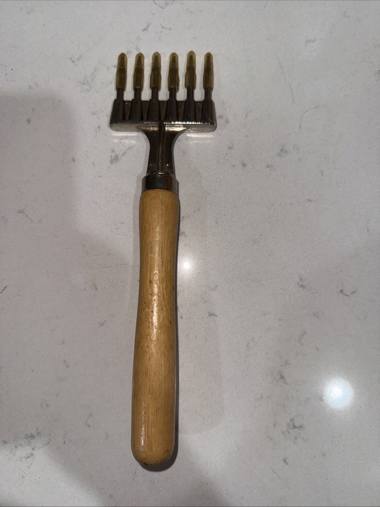 Rustic Vintage Ice Chisel With Wood Handle