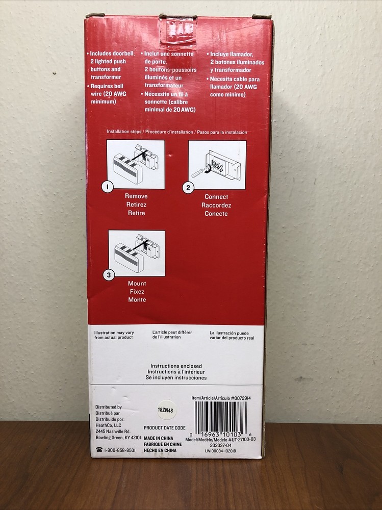 Utilitech Doorbell Kit 2 Chimes white Finish