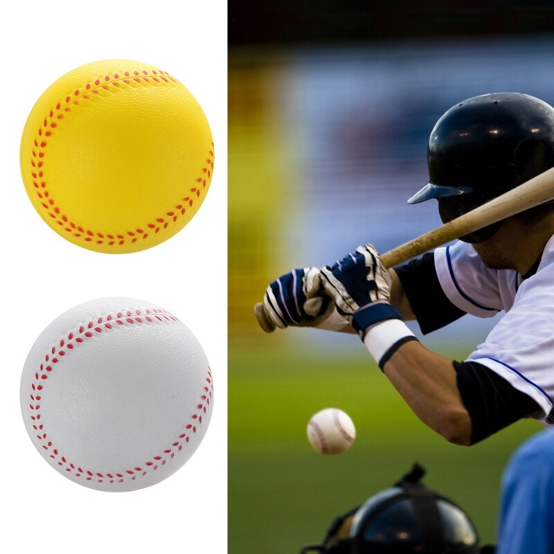 Relieve Stress Soft Solid Baseball Indoor Outdoor Practice Training PU Base Ball