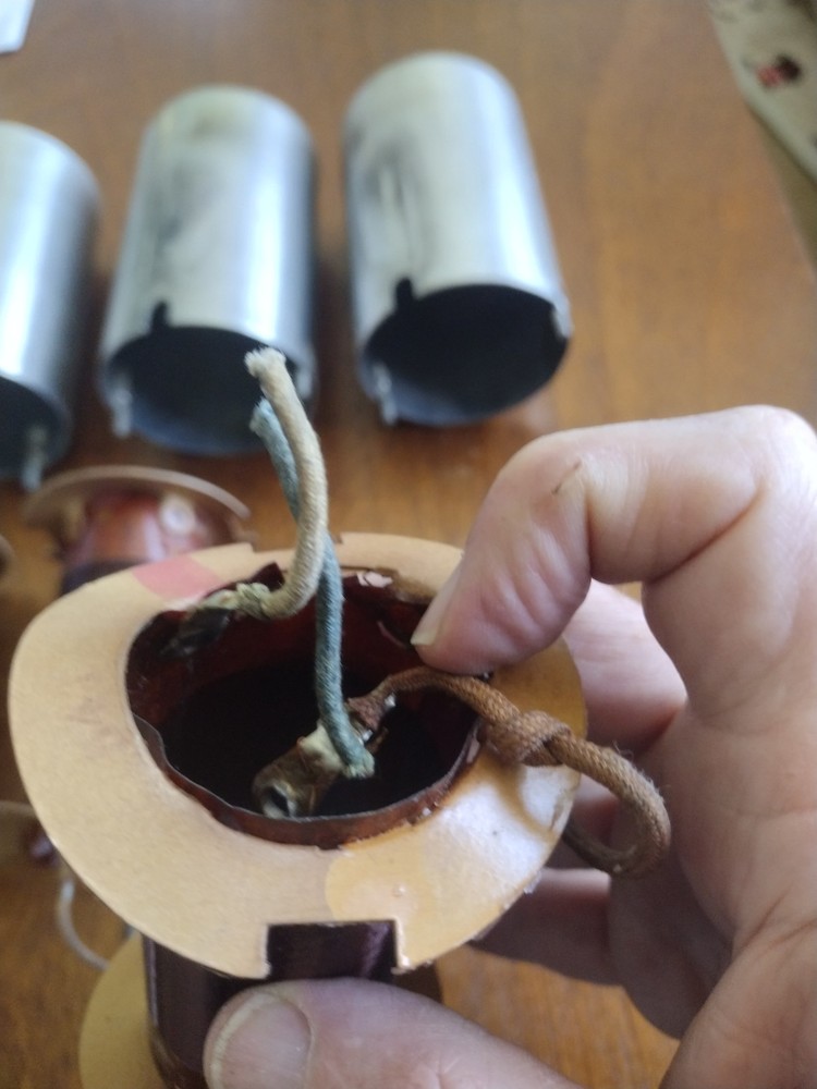 Vintage TRF radio coils with shields