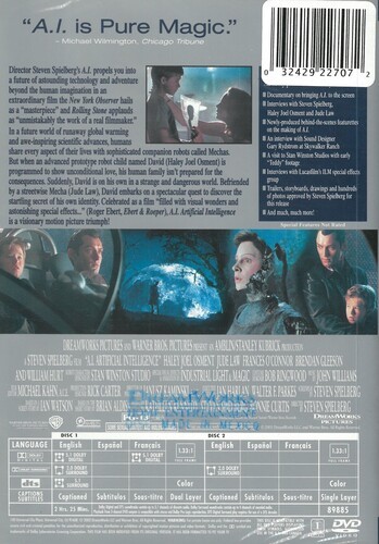 A.I. Artificial Intelligence [New DVD]