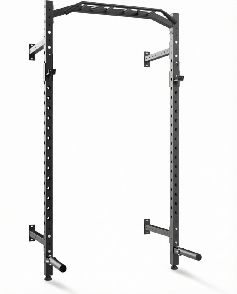 Pull Up Bar Strength Rack Wall Mounted, Power Rack for Home Gym