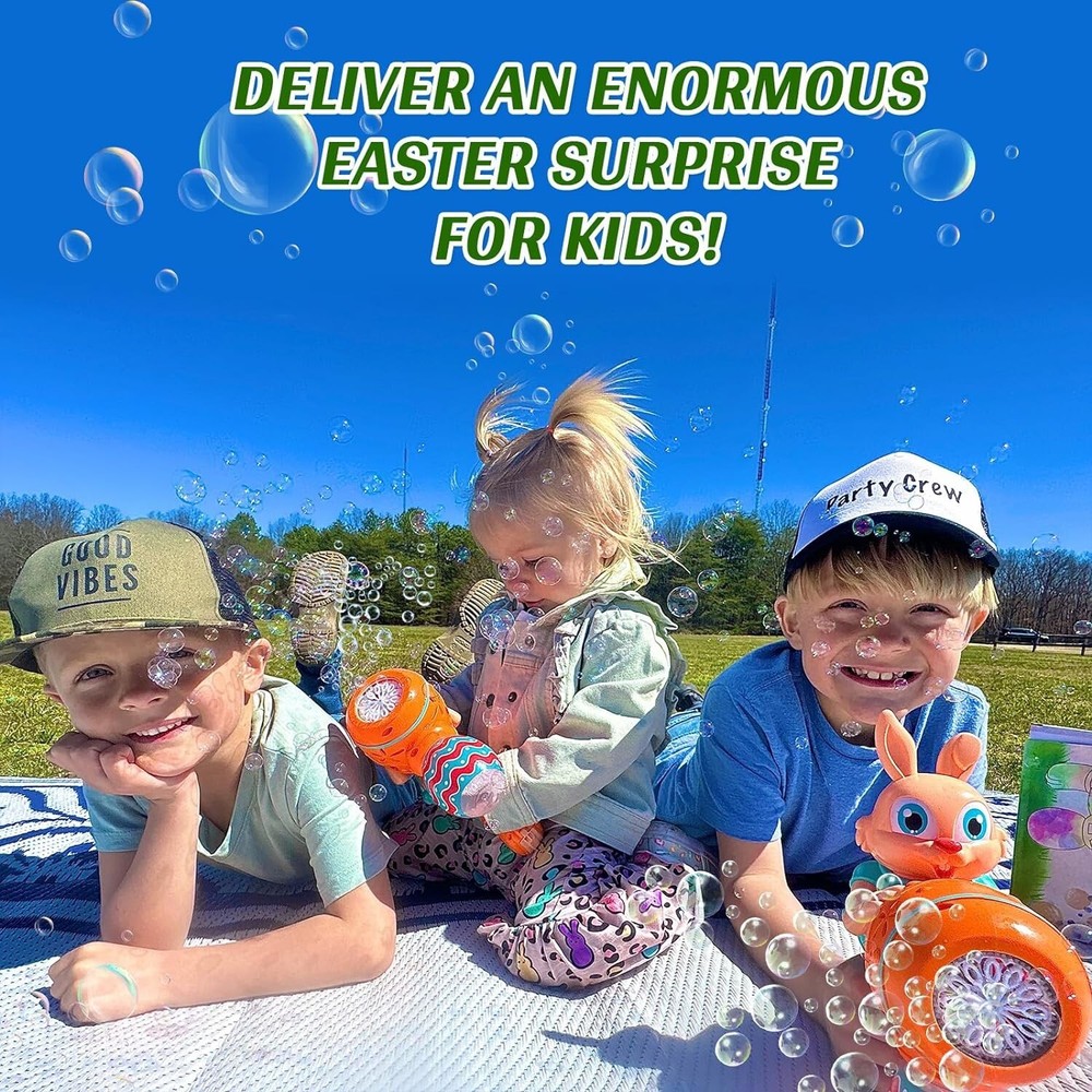 Easter Bubbles for Kids, Easter Basket Stuffers for Toddler 1-3, Easter Bubble