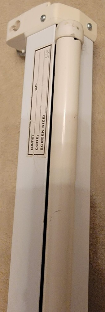 PANOVIEW Projection Screen Pull Down Manual White 91" Diagonal 87" Long