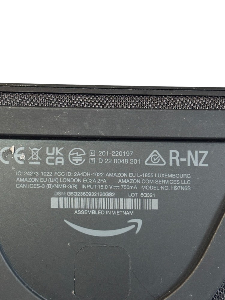 Echo Show 5 Smart Display Black Untested missing power cord