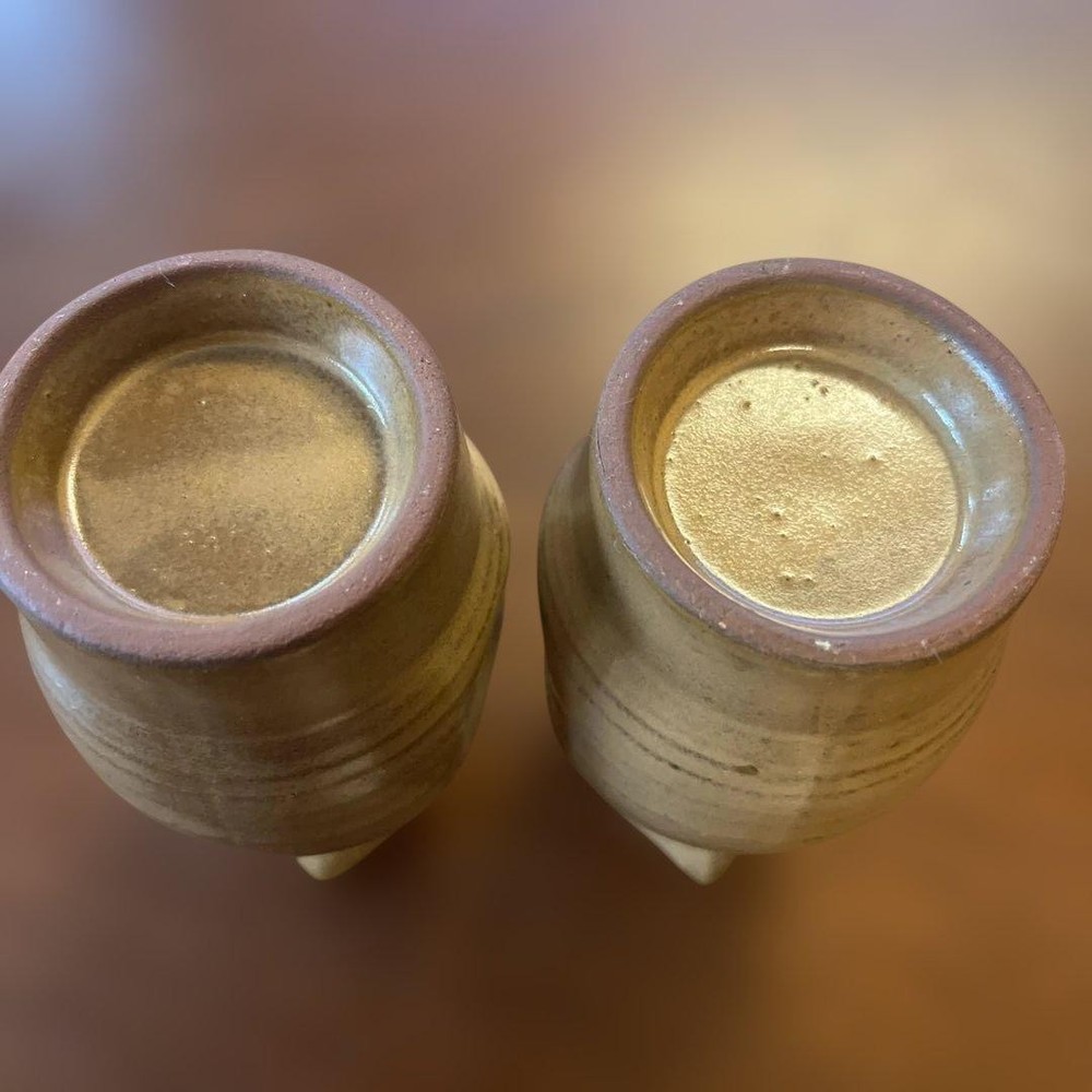 Ceramic sake bottle and sake cup set Iwakuni Tada ware