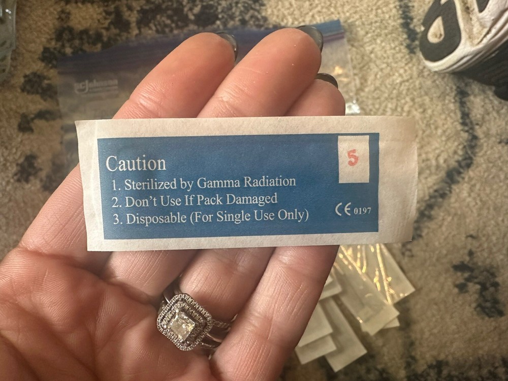 (20) KP 96 #5 SLANT NEEDLES - Sterilized