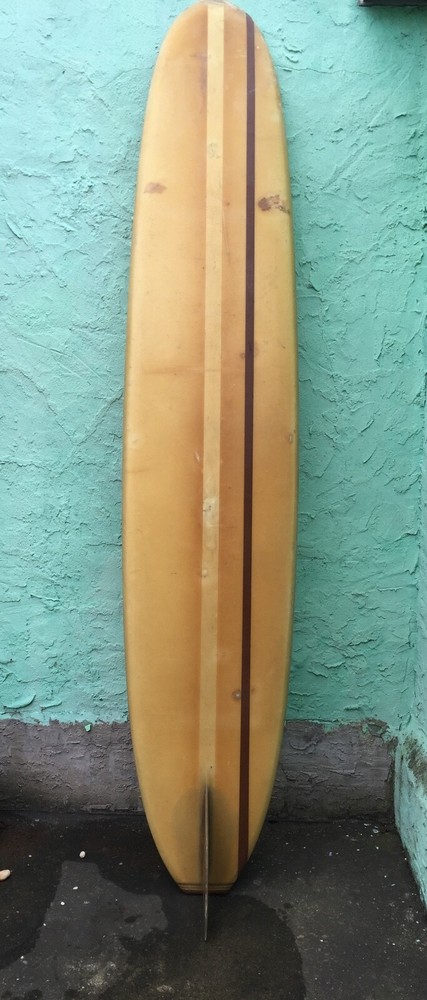 Vintage 1960s Hap Jacobs Longboard Surfboard 9' 5"