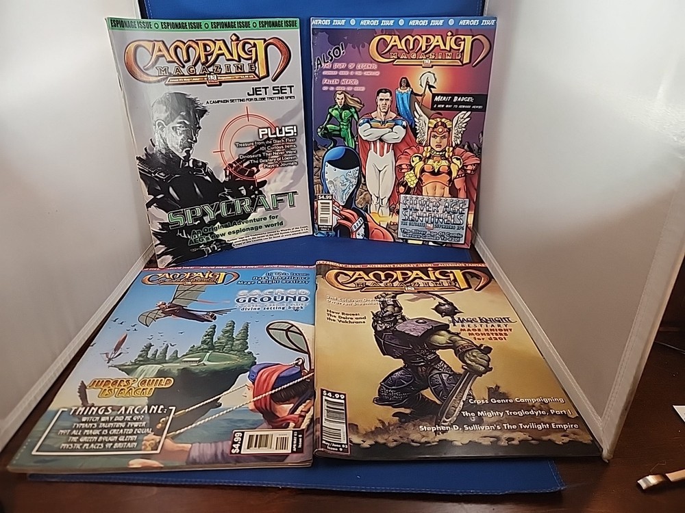 Campaign Magazine A d20 System  Issues #3 #5 #8 & #9