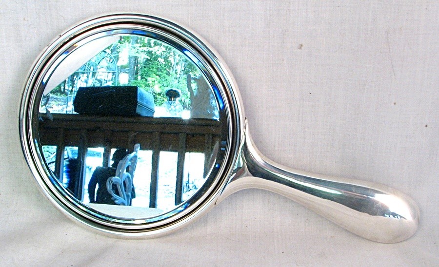 MIRROR GORHAM STERLING SILVER DRESDEN ROSE c.1900