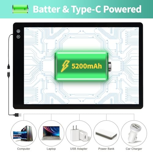 A2 Tracing Light Box Rechargeable - Battery Powered Tracing A2 Rechargeable