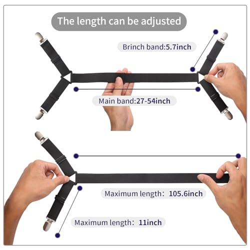 Bed Sheet Straps,3 PCS Secure and Sheet Holder Straps for Full Size